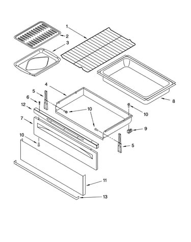 Drawer & broiler parts