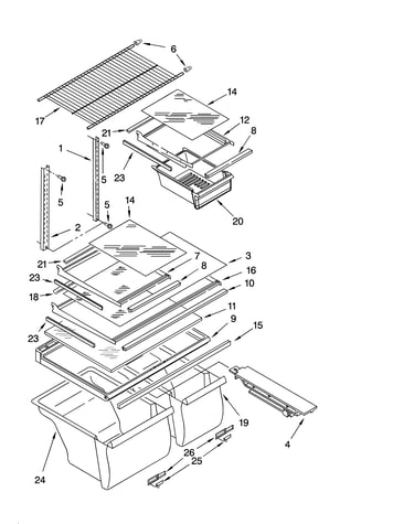 Shelf parts