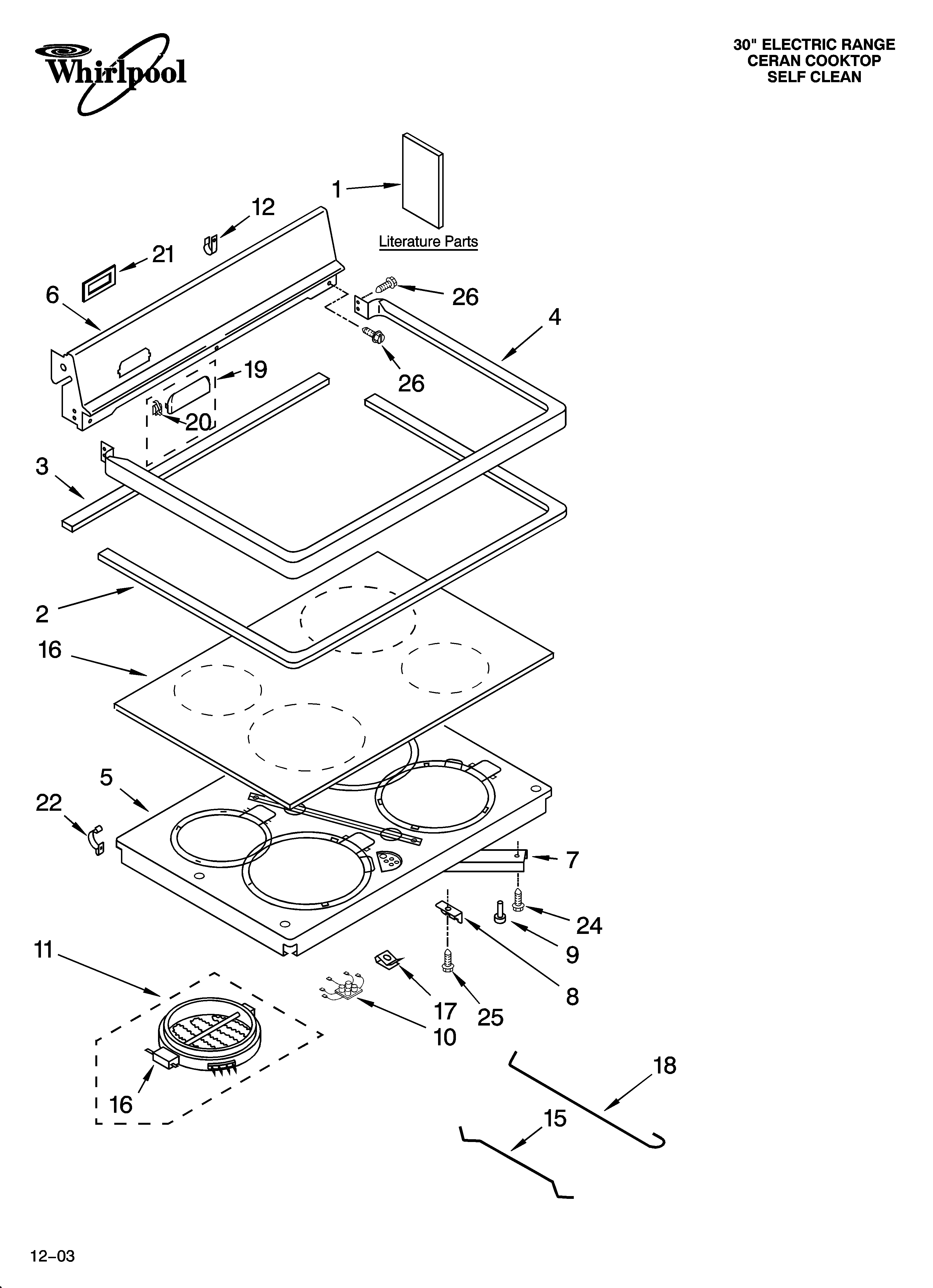 COOKTOP PARTS