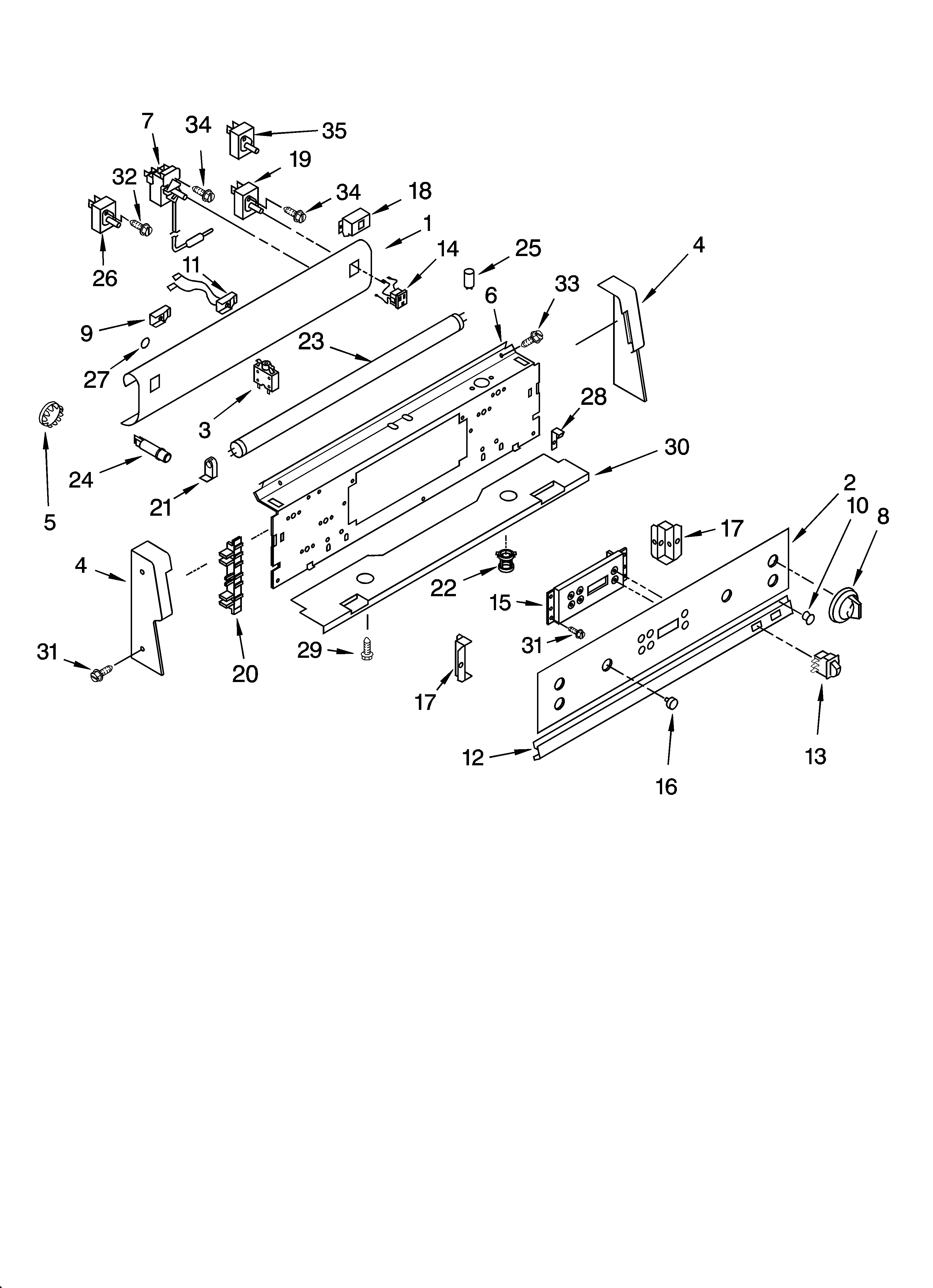 Control panel parts
