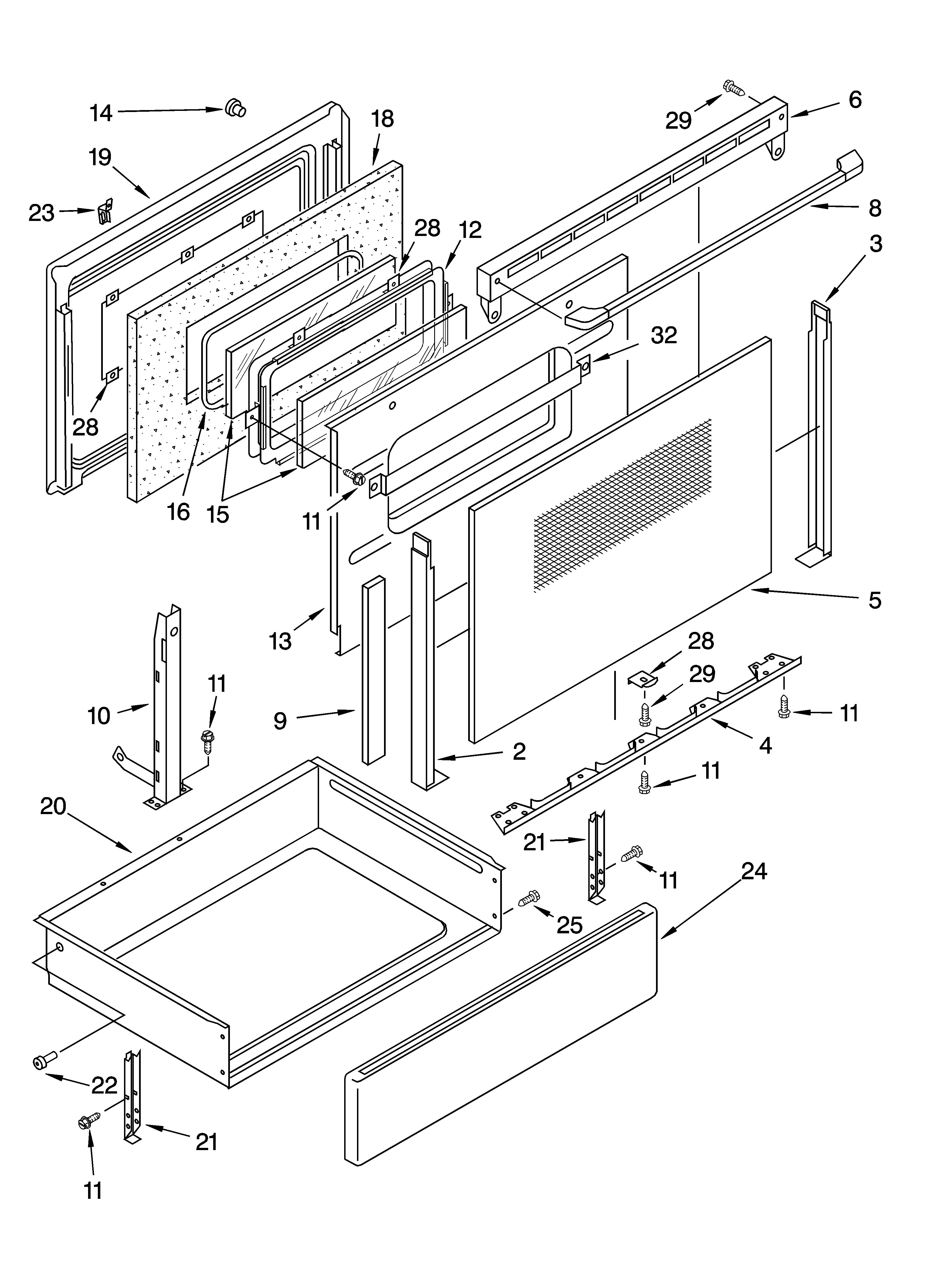 Door and drawer parts