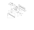 Whirlpool YMH7155XMB0 cabinet and installation parts diagram