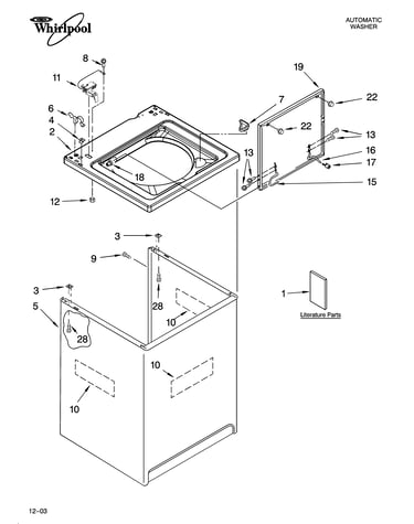 Top and cabinet parts