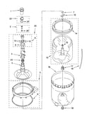 Agitator, basket and tub parts