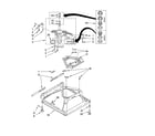 Whirlpool 3RLSQ8000JQ3 machine base parts diagram