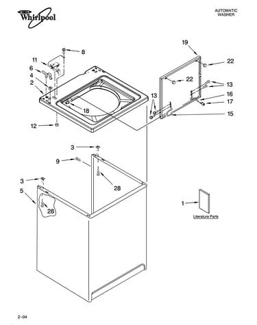 Top and cabinet parts
