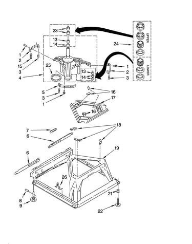 Machine base parts