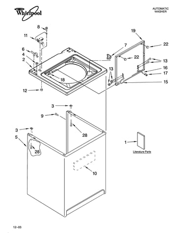 Top and cabinet parts