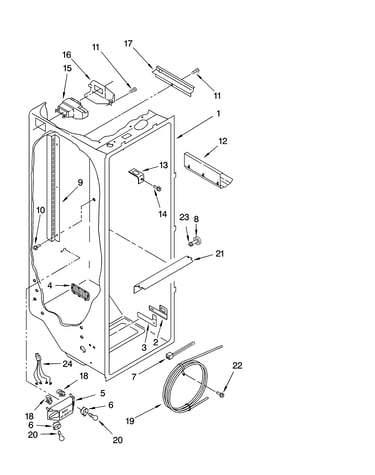 Refrigerator liner parts