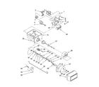 Whirlpool 6GD22DCXHW04 motor and ice container parts diagram