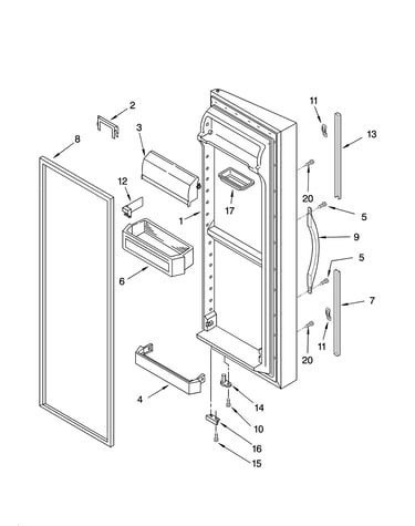 Refrigerator door parts