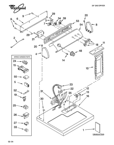Top and console parts