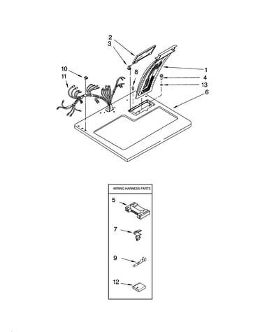 Top, harness parts, and optional parts