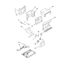 Whirlpool ACM052PP0 air flow and control parts diagram