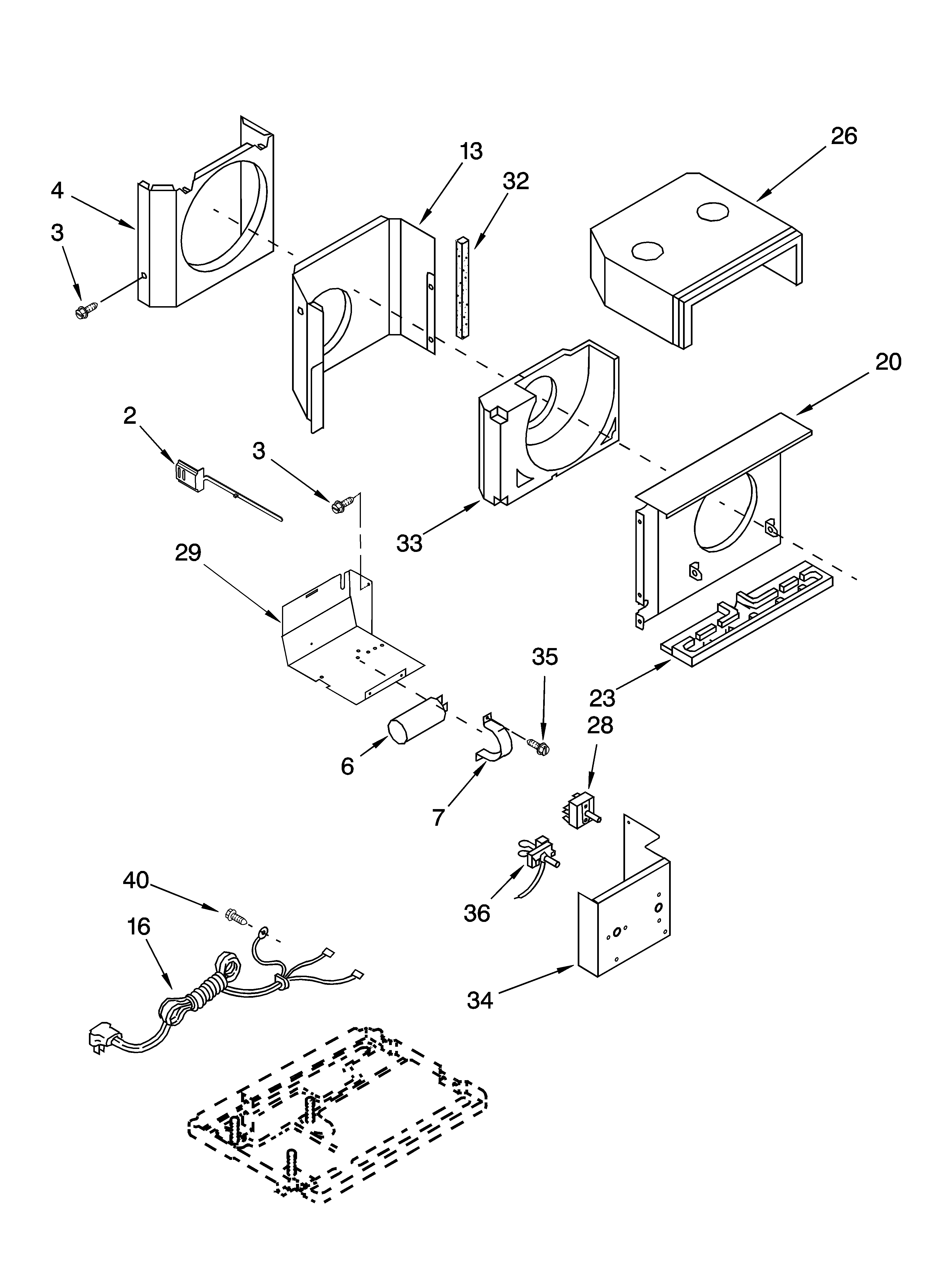 Air flow and control parts