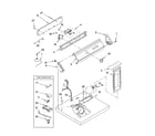 Whirlpool GCEM2990MQ1 top and console parts diagram