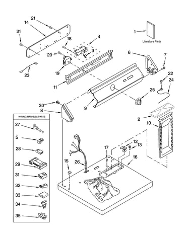 Top and console parts