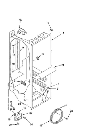 Refrigerator liner parts