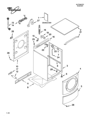 Top and cabinet parts