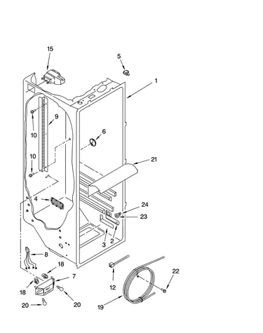 Refrigerator liner parts