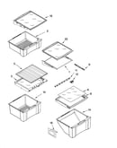 Refrigerator shelf parts