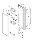 Refrigerator door parts