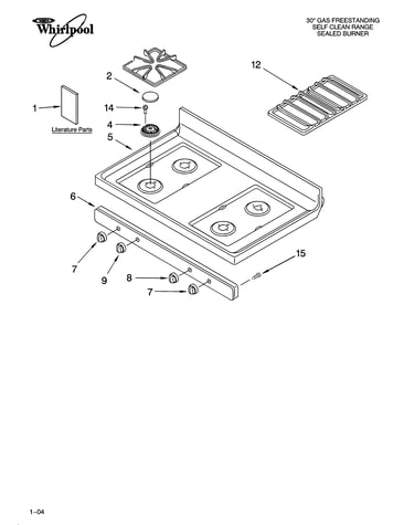 Cooktop parts