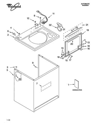 Top and cabinet parts