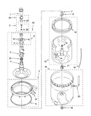Agitator, basket and tub parts