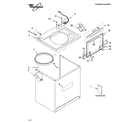 Whirlpool GSW9559LW0 top and cabinet parts diagram