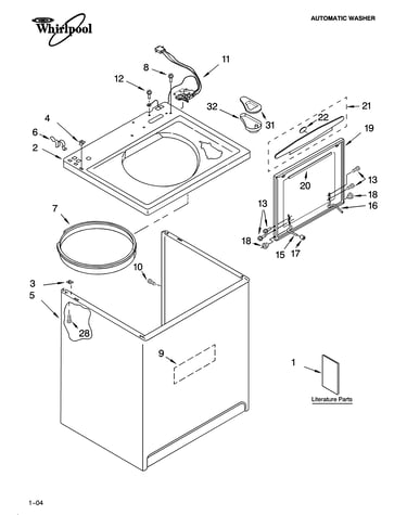Top and cabinet parts