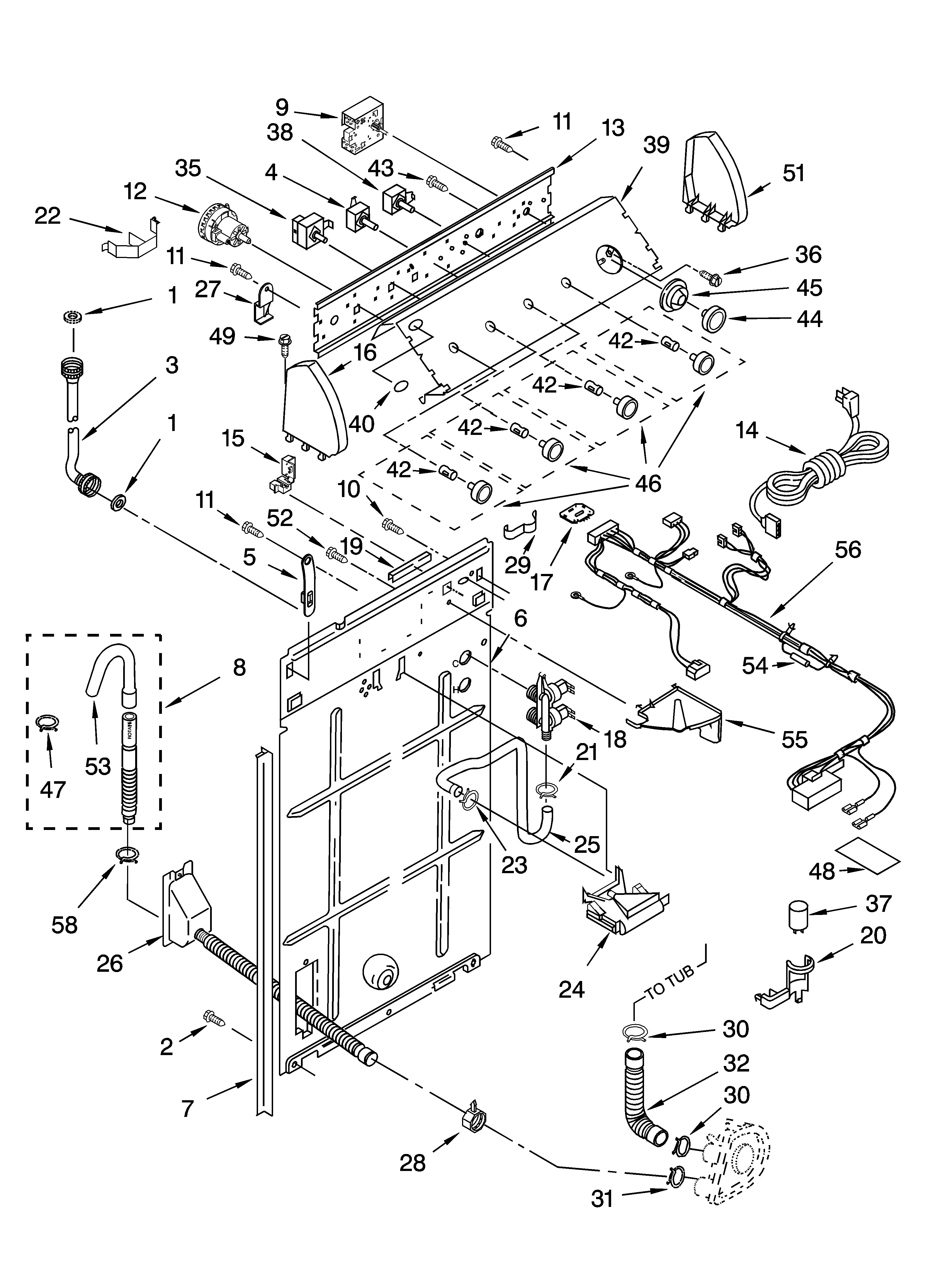 CONTROLS AND REAR PANEL PARTS