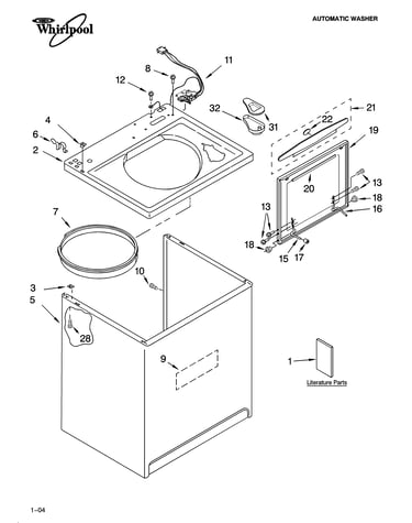 Top and cabinet parts
