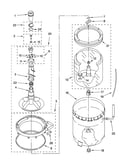 Agitator, basket and tub parts