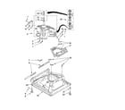 Whirlpool GSW9650LW0 machine base parts diagram