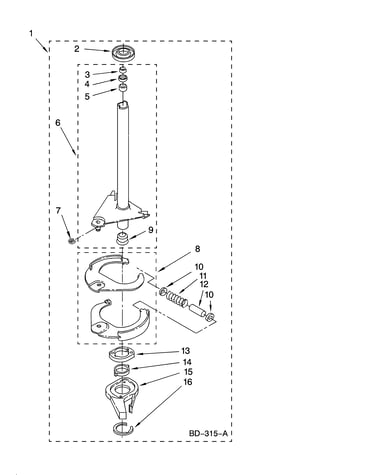 Brake and drive tube parts