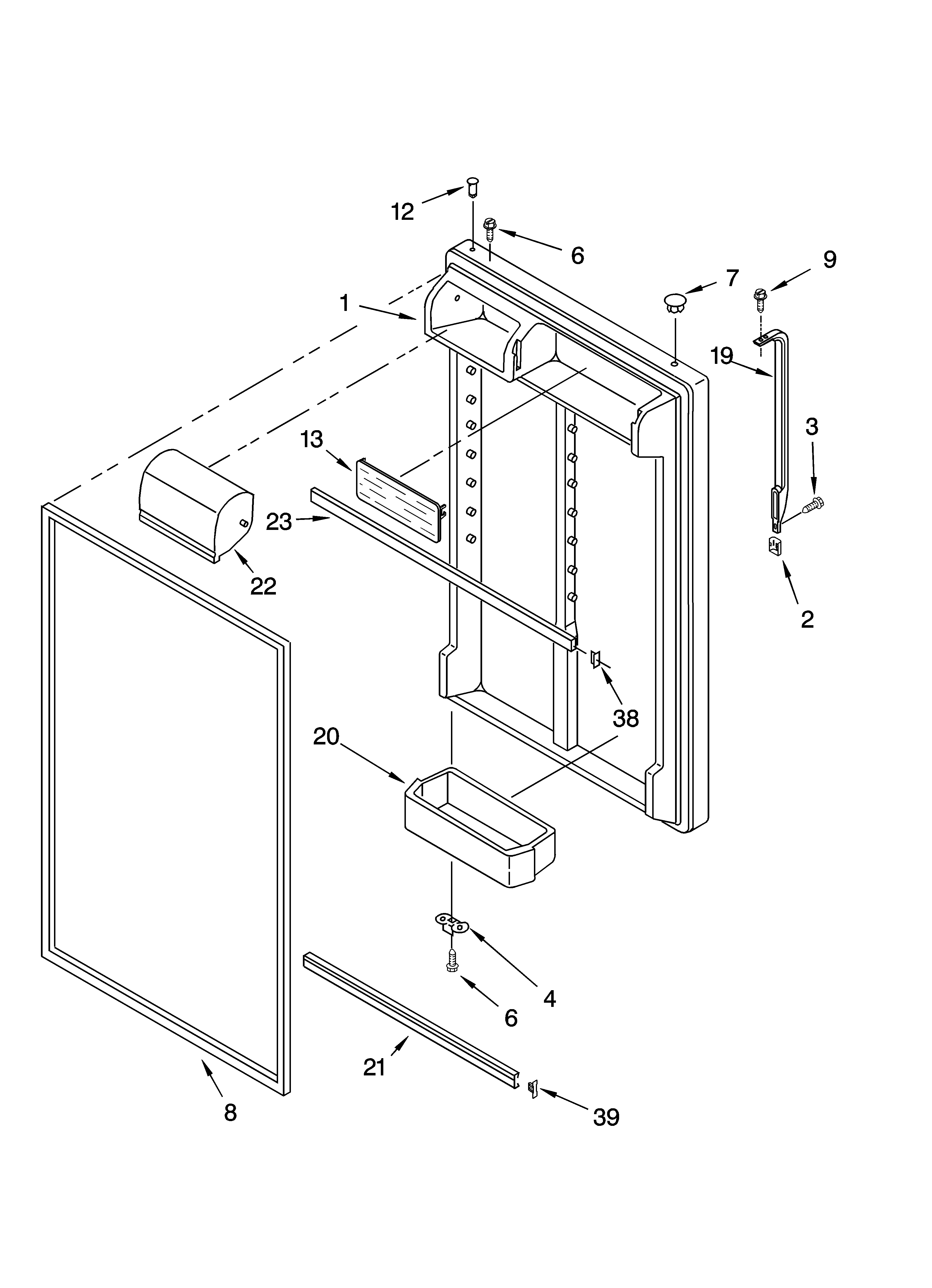 REFRIGERATOR DOOR PARTS
