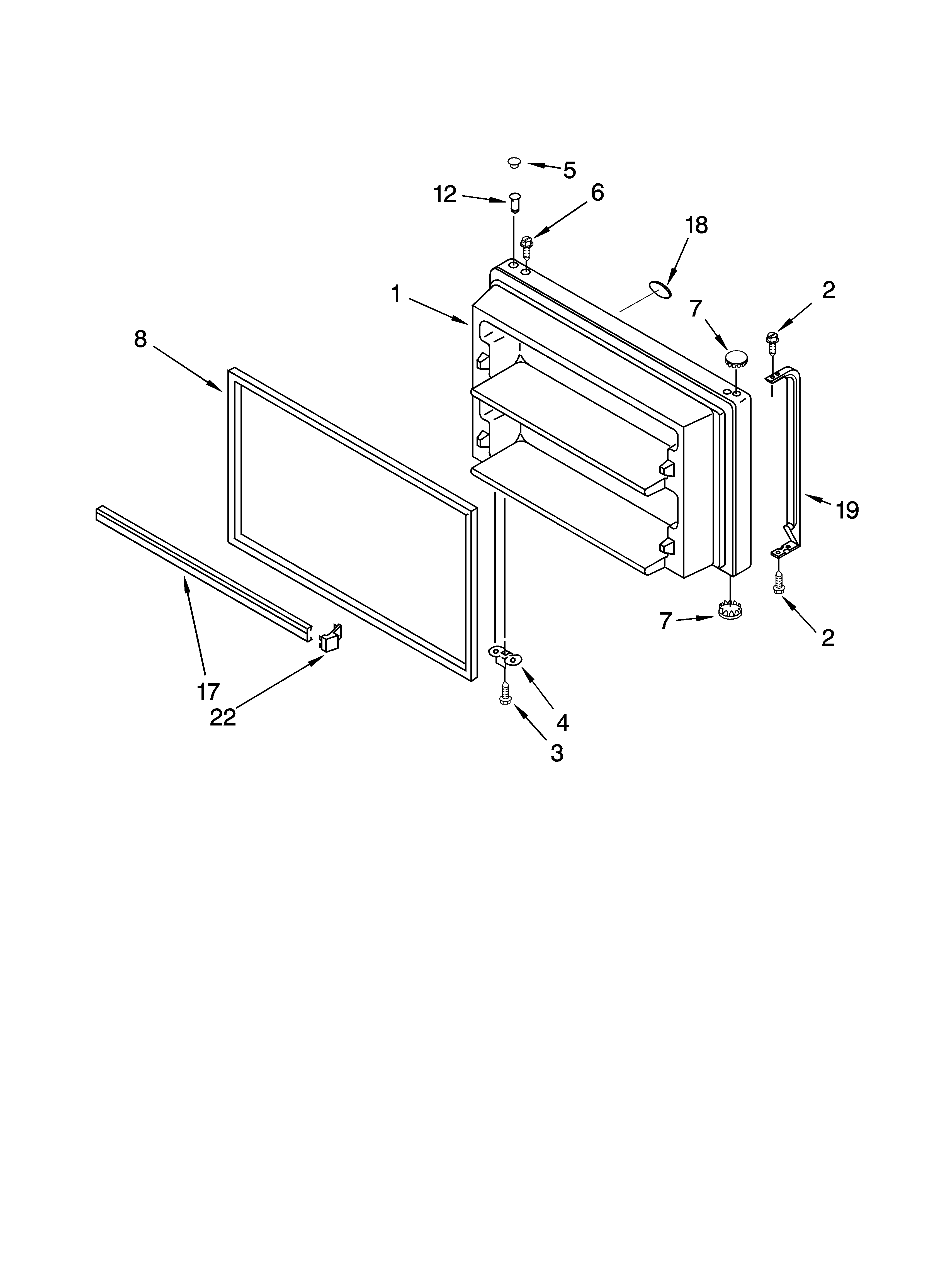 FREEZER DOOR PARTS