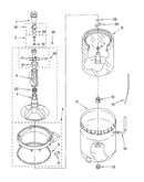Agitator, basket and tub parts