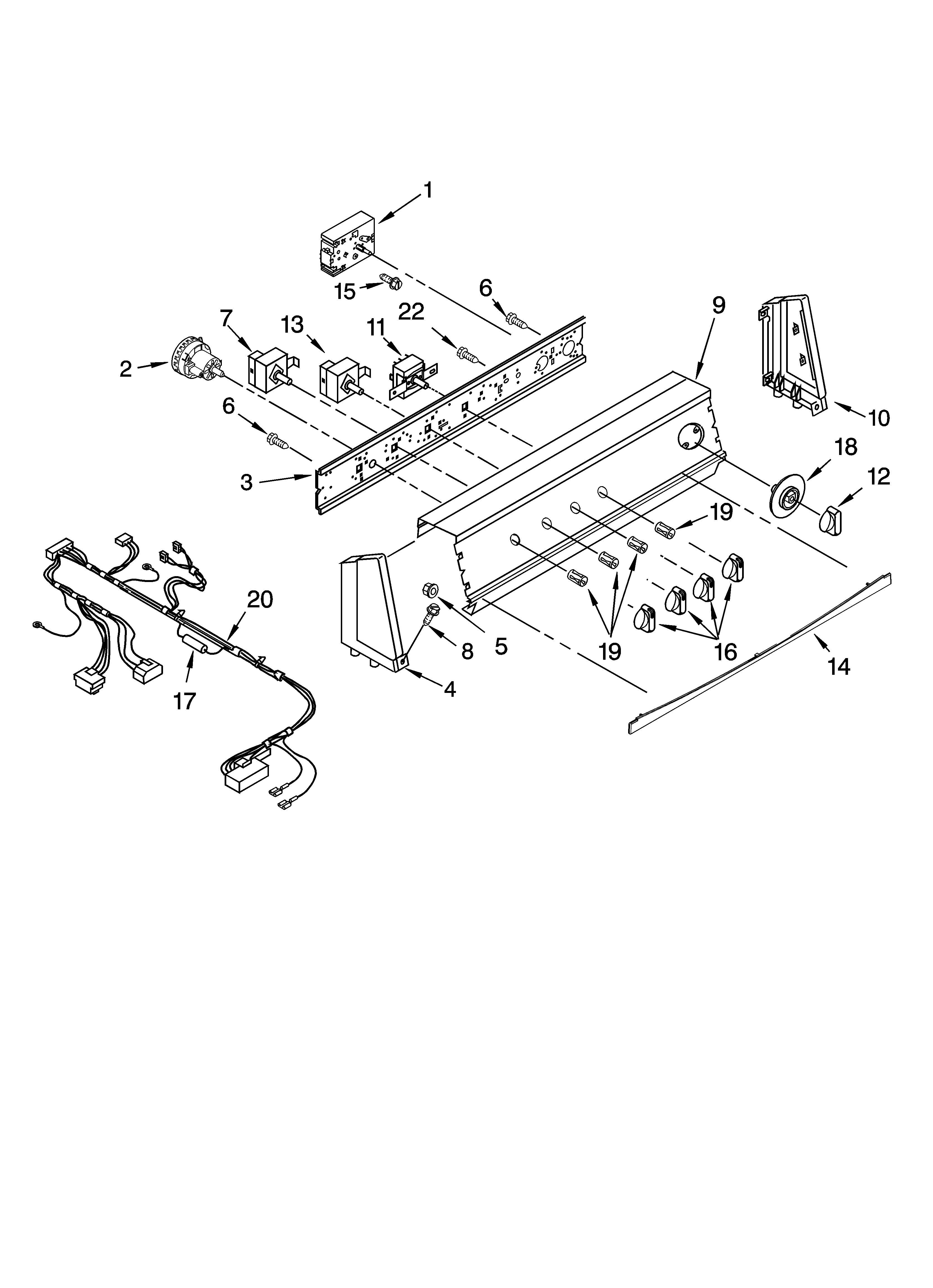 Control panel parts