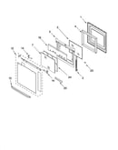 Oven door parts