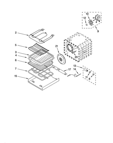 Internal oven parts