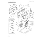KitchenAid KEYS700LQ1 top and console parts diagram