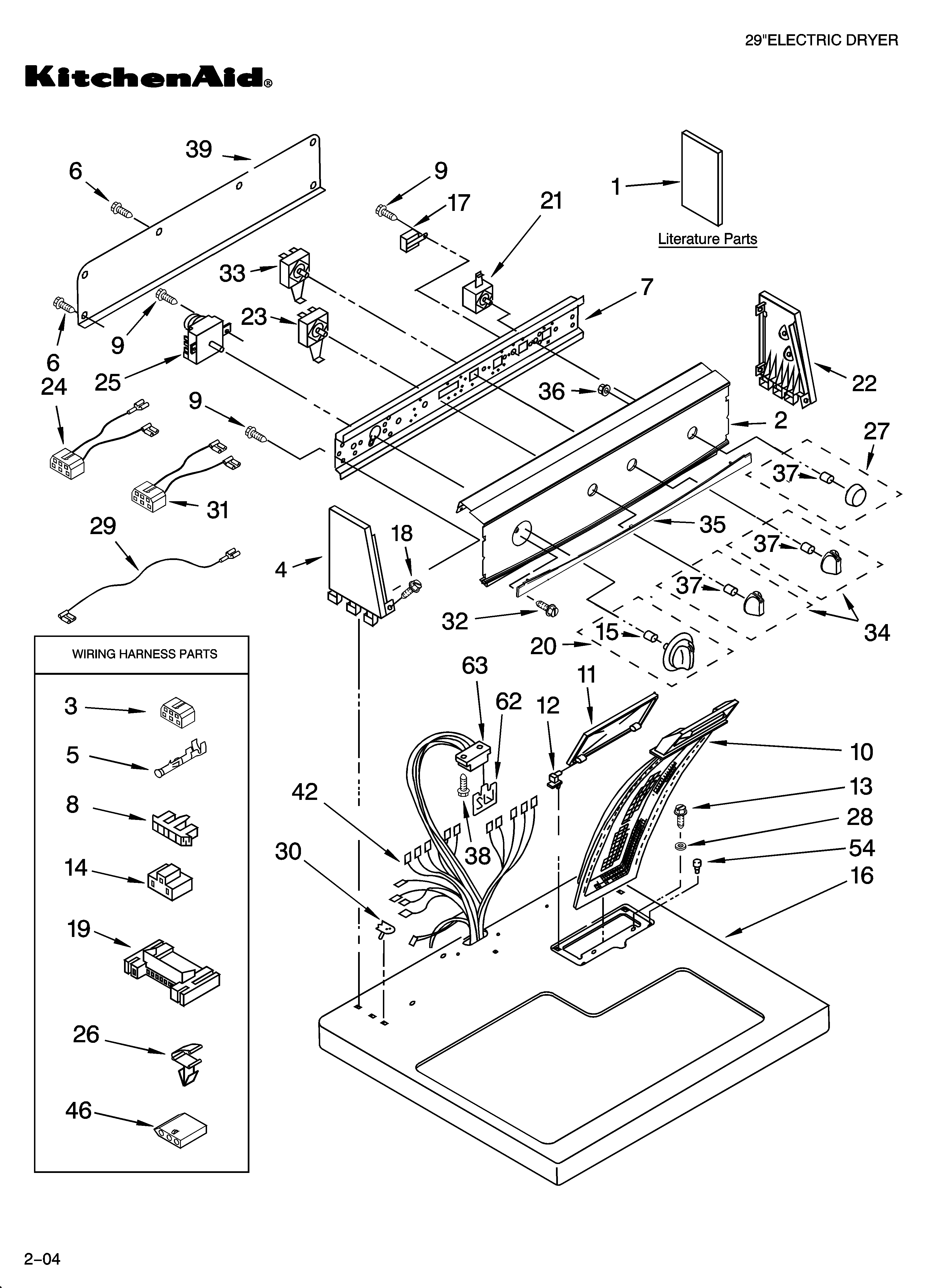 Top and console parts