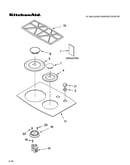 Cooktop, burner and grate parts