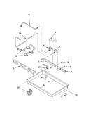 Burner box, gas valves, and switches