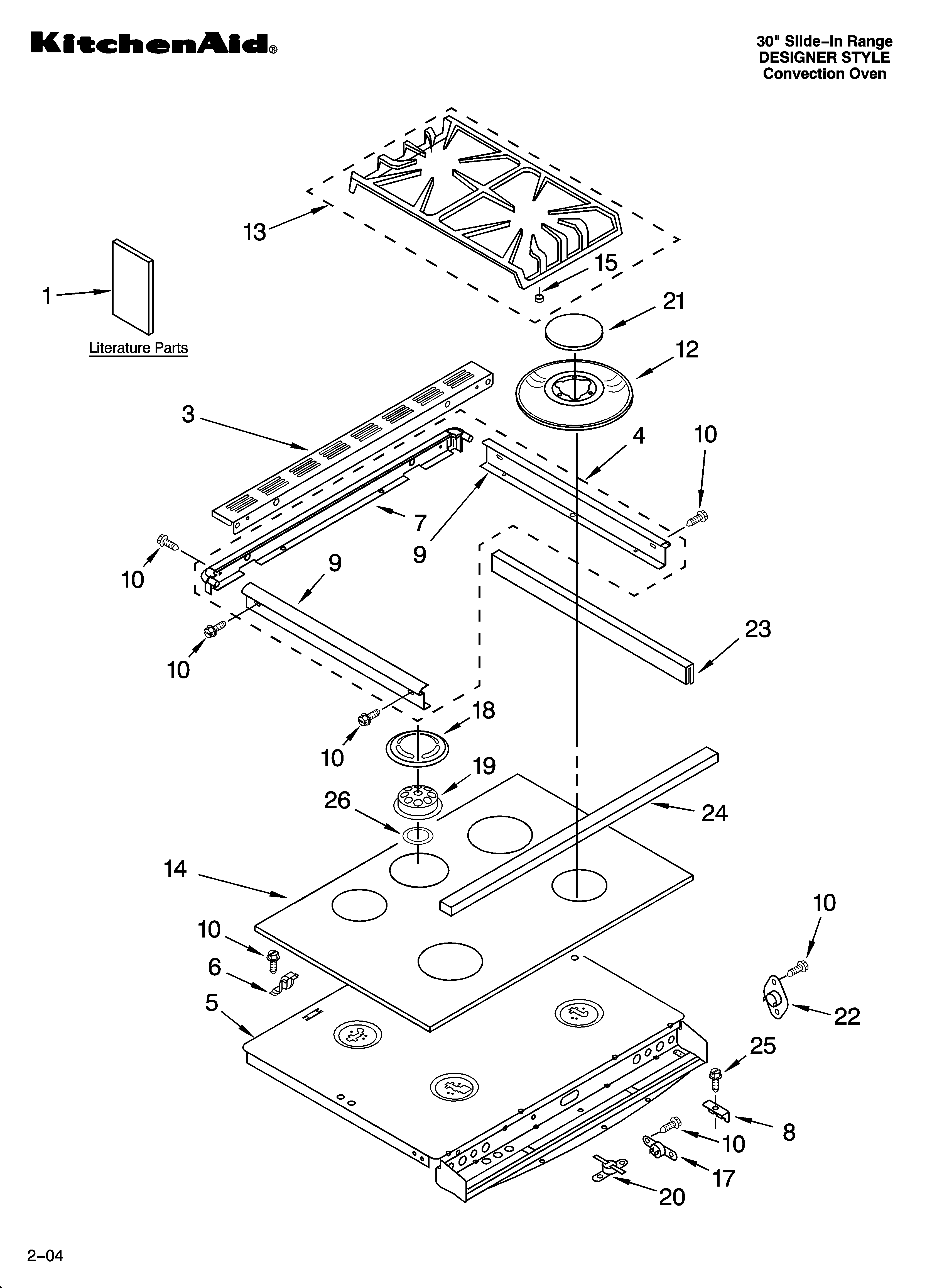 Cooktop parts