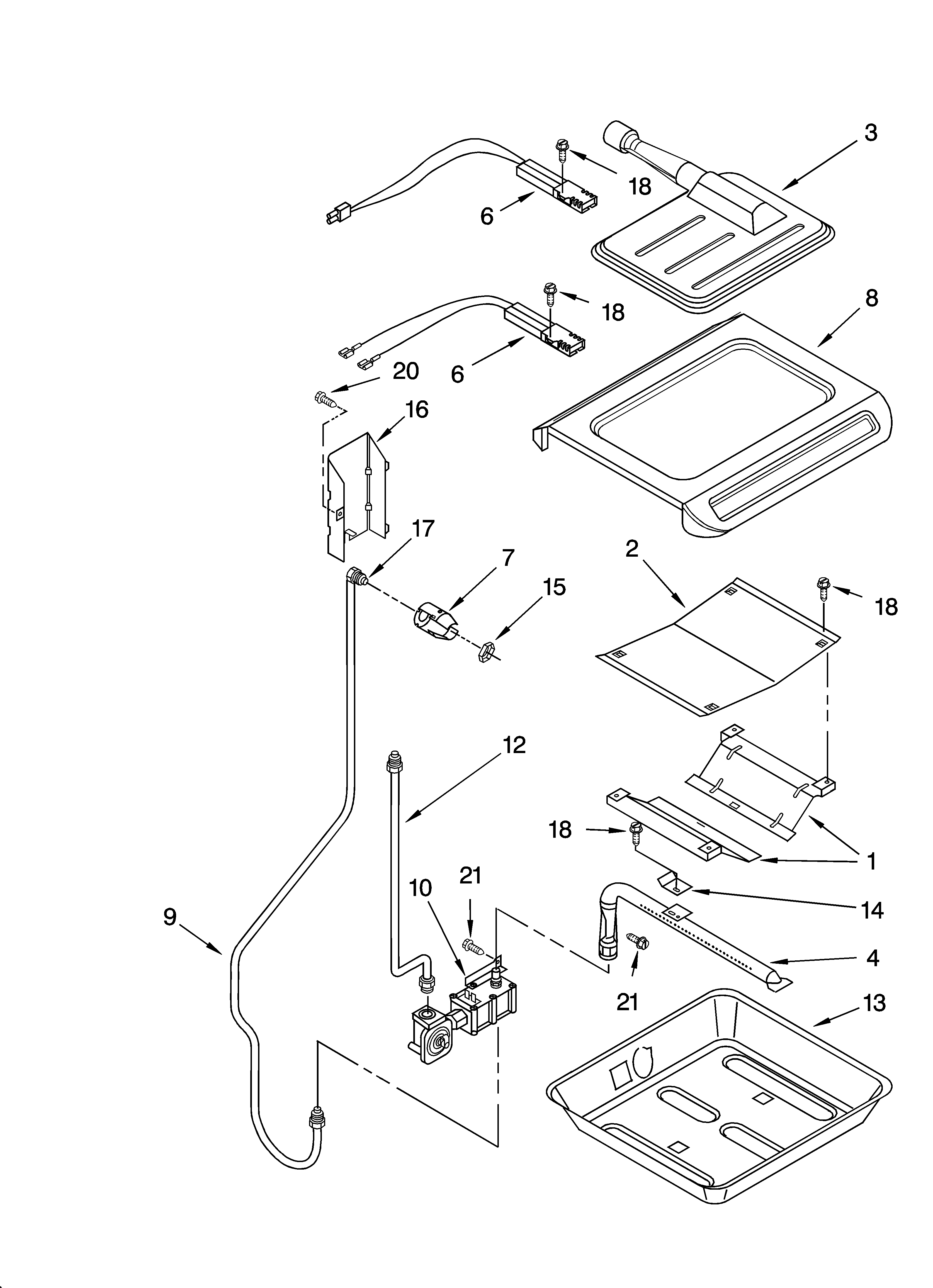 Broiler & oven burner parts