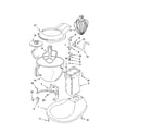 KitchenAid KSM50P-2 base and pedestal unit diagram