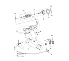 KitchenAid KSM50P-2 motor and control parts diagram